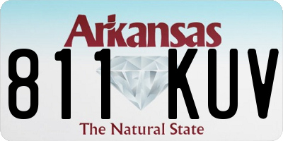 AR license plate 811KUV