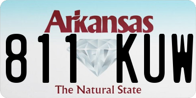 AR license plate 811KUW