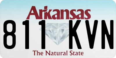 AR license plate 811KVN