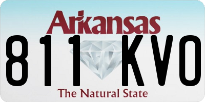 AR license plate 811KVO
