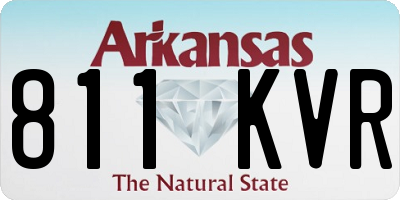 AR license plate 811KVR