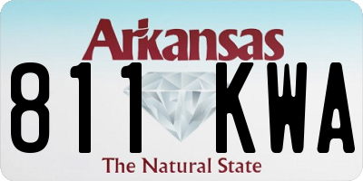 AR license plate 811KWA