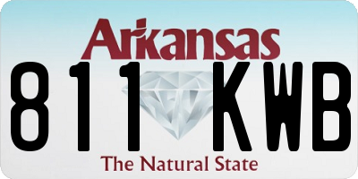 AR license plate 811KWB