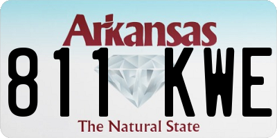 AR license plate 811KWE