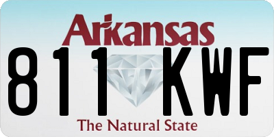 AR license plate 811KWF