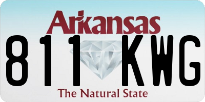 AR license plate 811KWG