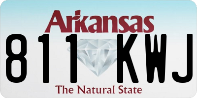 AR license plate 811KWJ
