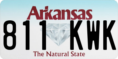 AR license plate 811KWK