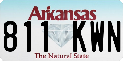 AR license plate 811KWN