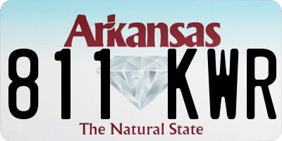 AR license plate 811KWR