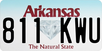 AR license plate 811KWU