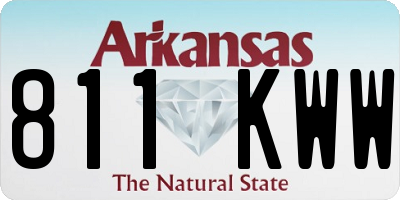 AR license plate 811KWW