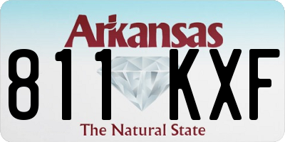 AR license plate 811KXF