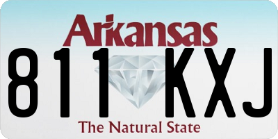 AR license plate 811KXJ