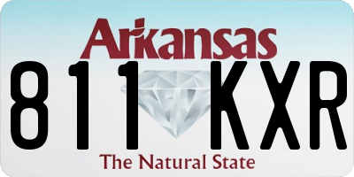 AR license plate 811KXR