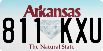 AR license plate 811KXU