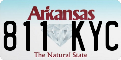 AR license plate 811KYC