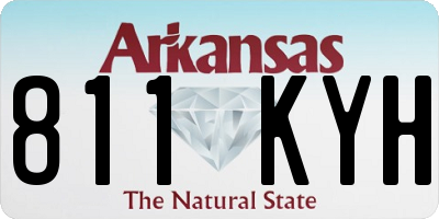 AR license plate 811KYH