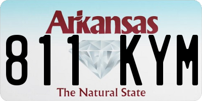 AR license plate 811KYM
