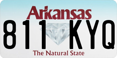 AR license plate 811KYQ