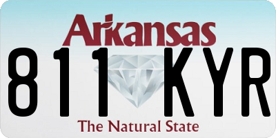 AR license plate 811KYR