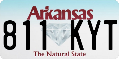 AR license plate 811KYT