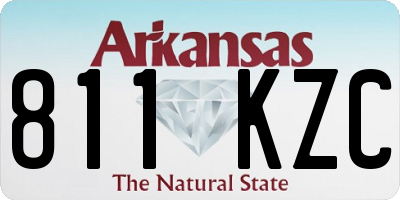 AR license plate 811KZC