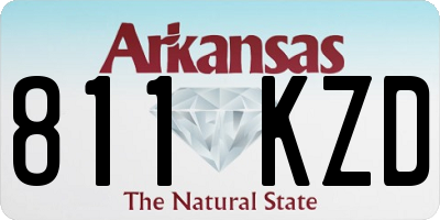 AR license plate 811KZD