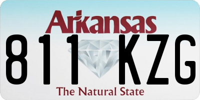 AR license plate 811KZG
