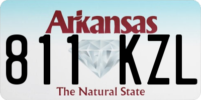 AR license plate 811KZL