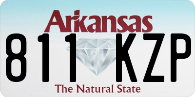 AR license plate 811KZP