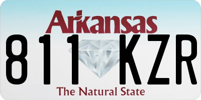 AR license plate 811KZR