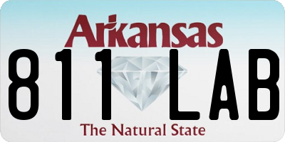 AR license plate 811LAB