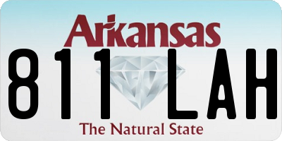 AR license plate 811LAH