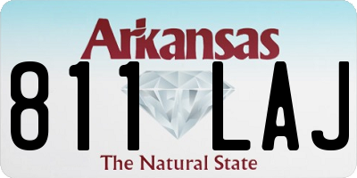 AR license plate 811LAJ