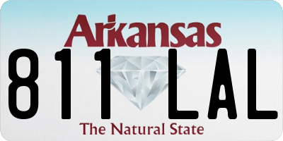 AR license plate 811LAL