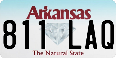 AR license plate 811LAQ