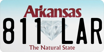 AR license plate 811LAR