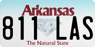 AR license plate 811LAS