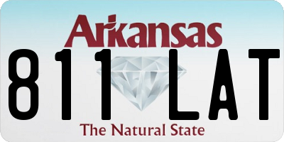 AR license plate 811LAT