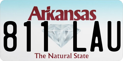 AR license plate 811LAU