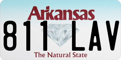 AR license plate 811LAV