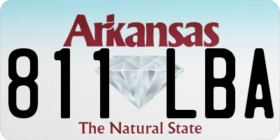 AR license plate 811LBA