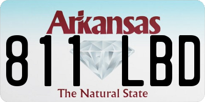 AR license plate 811LBD
