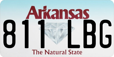 AR license plate 811LBG