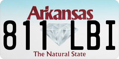 AR license plate 811LBI
