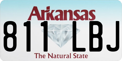 AR license plate 811LBJ