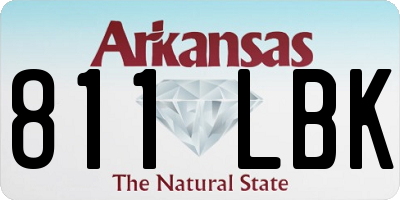 AR license plate 811LBK