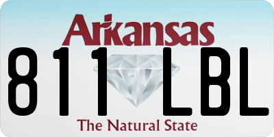 AR license plate 811LBL