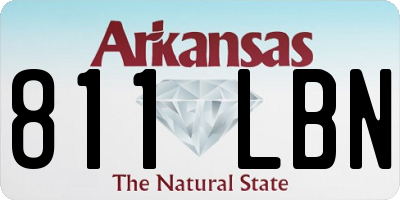 AR license plate 811LBN